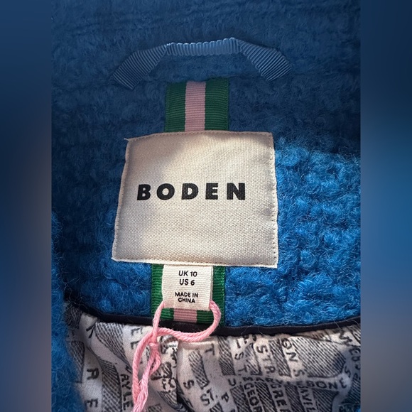 Boden Carlisle Textured Coat
Cobalt Blue Size US-6 UK-10 NWT - Picture 8 of 8